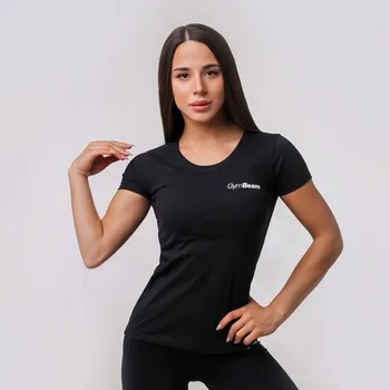 Dámské oblečení Dámské tričko Basic Black - GymBeam Velikost: XL, Barva: černá