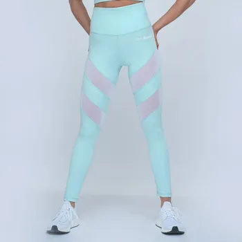 Dámské oblečení Dámské legíny Fave Mint - GymBeam Velikost: XS, Barva: modrá