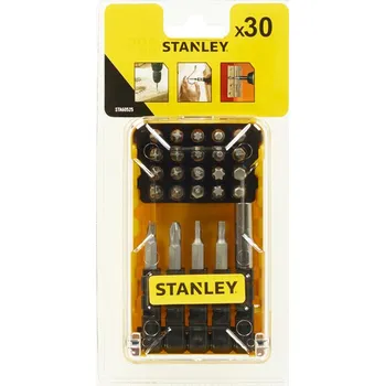 Bit STANLEY Smíšená sada bitů (ploché, PH, PZ, HEX, Torx), 30ks