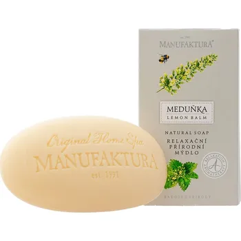 Mýdlo Manufaktura Přírodní tuhé mýdlo na ruce a tělo Meduňka