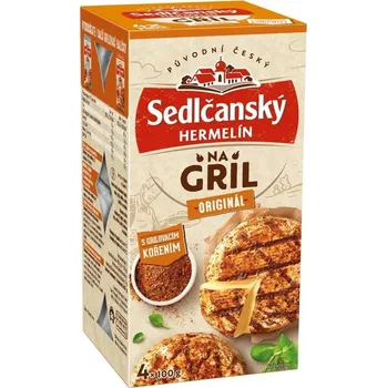 Zahradní gril Sedlčanský Hermelín na gril s grilovacím kořením, 4 ks