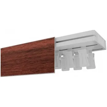 Garnýž stropní kolejnice OM Extra dvouřadá orech