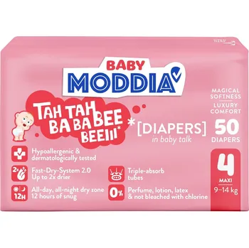 Plena Moddia BABY Jednorázové plenky 4 Maxi (9–14 kg)