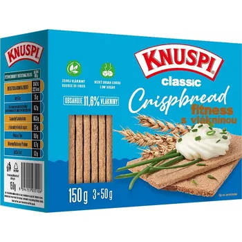 Trvanlivě pečivo Knuspi Crispbread fitness křehký plátek