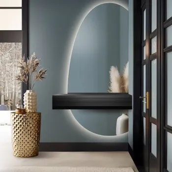 Zrcadlo Organické zrcadlo ve dvou částech s LED osvětlením – TURMALIN LED