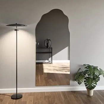 Zrcadlo Dekorativní polooválné zrcadlo s organickým tvarem - AURO 1