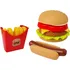nádobí do dětské kuchyňky LEAN Toys Hamburger sada s rychlým občerstvením 7058