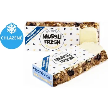 Muesli Fresh tyčinka borůvka-bílá čokoláda (1 kus)