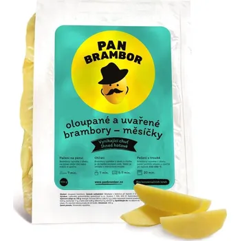 Zelenina Pan Brambor – očištěné a uvařené brambory – měsíčky, balení