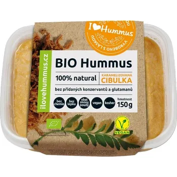 Rostlinná pomazánka I love Hummus BIO Hummus s karamelizovanou cibulkou