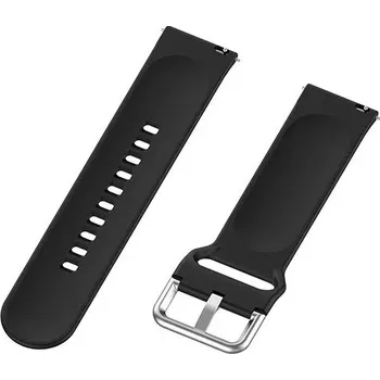 Příslušenství k chytrým hodinkám eses Silikonový řemínek s provlékáním - Černý, 22 mm