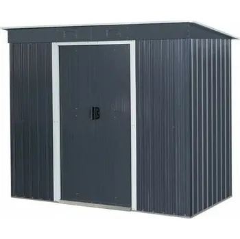 Zahradní stavba Domček Strend Pro, zahradní, plech, antracit, se základnou, 217x110x174 cm
