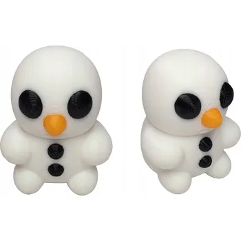 Figurka Pohyblivá figurka sněhuláka, vánoční dekorace, 3D tisk