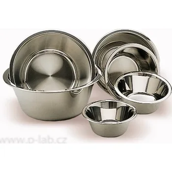 Laboratorní baňka Miska s rovným dnem (Objem (ml): 5,6, Průměr horní (mm): 280, Průměr dolní (mm): 180, Výška (mm): 120, Hmotnost (g): 660, Balení (ks): 1)