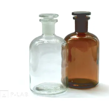 Láhev úzkohrdlá reagenční se zábrusem a zátkou (Objem (ml): 1 000, Průměr (mm): 107 , Výška (mm): 199, Hrdlo NZ: 29/32, Balení (ks): 1, Barva: Čirá)