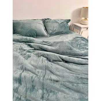 Povlečení Teplé 4dílné povlečení s prostěradlem 160x200 a polštáře 50x70 z plyše