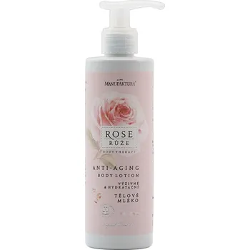 Tělové mléko Manufaktura Výživné, hydratační & anti-aging tělové mléko Růže