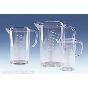 Džbánek odměrný vysoký SAN | VITLAB (Objem (ml): 2 000, Dělení (ml): 20, Průměr (mm): 150, Výška (mm): 215, Balení (ks): 1)