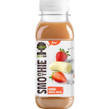 Nealkoholický nápoj UGO RAW Smoothie banán, jahoda a jablko
