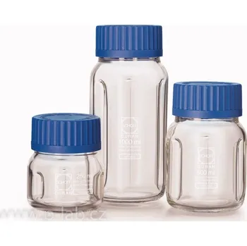 Laboratorní baňka Lahev projmutá širokohrdlá | DURAN® (Objem (ml): 250, Ø x v (mm): 95 x 105, Balení (ks): 1)