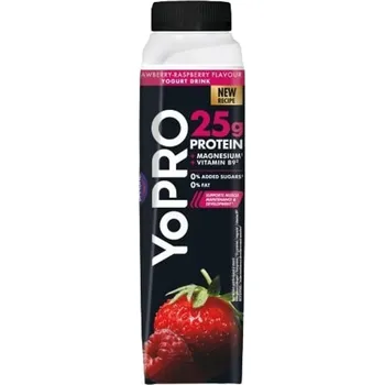 Limonáda Danone YoPRO Proteinový jogurtový nápoj jahoda a malina