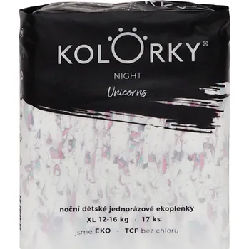 Plena Kolorky EKO Noční jednorázové plenky night XL jednorožci (12–16 kg)