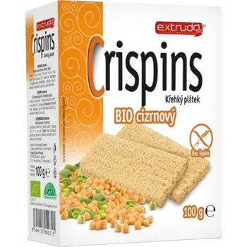 Trvanlivě pečivo Extrudo Crispins BIO cizrnový křehký plátek