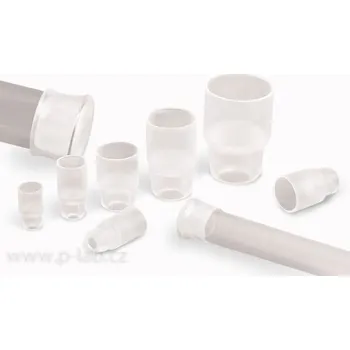 Zátka přehrnovací (Průměr dolní (mm): 12,3, Průměr horní vnitřní (mm): 13,3, Max. průměr zkumavky (mm): 12,7, Balení (ks): 50)