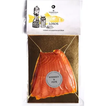Maso a ryba Trnečka Smoked Fish Losos obecný uzený studeným kouřem whiskey & pepř