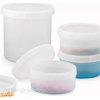 Dóza na potraviny Dóza válcová PP s víčkem (Objem (ml): 1 000, Průměr (mm): 126, Výška (mm): 126 , Balení (ks): 1)