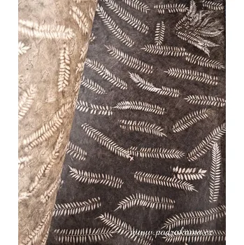 Umělecký papír Olino Paperworks Int BV Nepálský ruční papír Lokta - solarprint kapradí hnědé Velikost: 23x32 cm