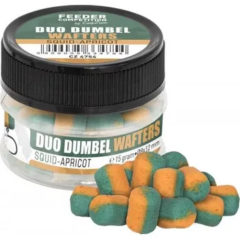 Boilies Carp Zoom Duo Dumbels Wafters - 15 g/8x12 mm/Kalamár-Meruňka