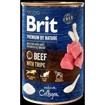 Krmivo pro psa Brit Premium by Nature Beef with Tripes konzerva pro psy