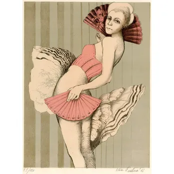 Umění Tanečnice - litografie