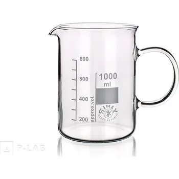 Kádinka nízká s uchem | SIMAX® (Objem (ml): 250, Výška (mm): 95, Průměr (mm): 70 , Balení (ks): 1)