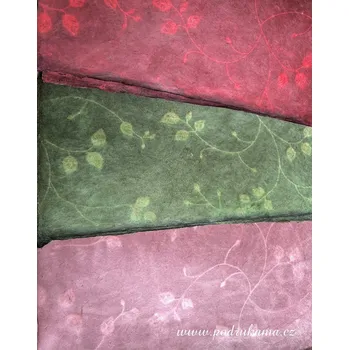 Umělecký papír Olino Paperworks Int BV Nepálský ruční papír Lokta - solarprint rostliny Velikost: 23x32 cm, Barevnost: hnědá