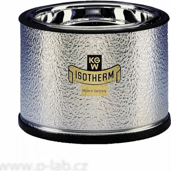 Dewarova nádoba kovová misková | KGW-ISOTHERM (Objem (ml): 400, Vnitřní průměr (mm): 110, Vnější průměr (mm): 138, Hloubka (mm): 70, Výška (mm): 115, Max. průměr baňky (mm): 85, Objem baňky (ml): 250)