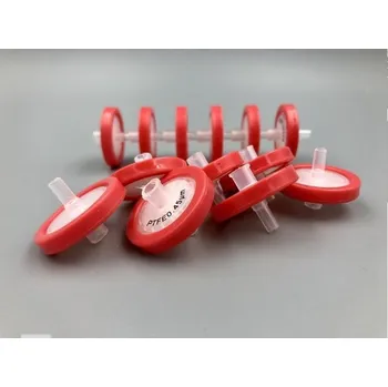 Nástavce filtrační na injekční stříkačky z PTFE (Průměr filtru (mm): 33, Porozita (µm): 0,22 , Sterilita: ano, Balení (ks): 50)