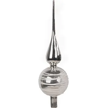 Vánoční ozdoba Clayre & Eef 6GL4651 31 cm stříbrná