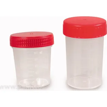 Nádobky na vzorky PP víceúčelové (Objem (ml): 60 , Výška (mm): 65, Průměr (mm): 43, Graduace: 10, Sterilita: Nesterilní, Balení (ks): 600)