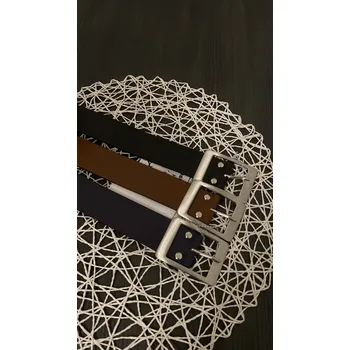 Opasek Dámský kožený pásek s módní sponou Barva: Hnědá, Velikost: 110cm