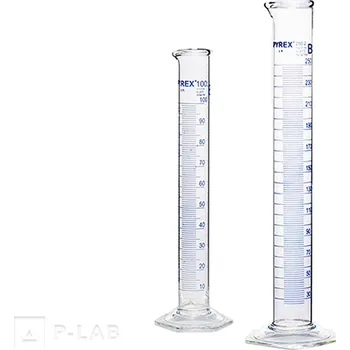 Válec odměrný vysoký třídy B, silnostěnný | PYREX® (Objem (ml): 100, Dělení (ml): 1,0, Tolerance (ml): ±1,0, Výška (mm): 260, Balení (ks): 1)