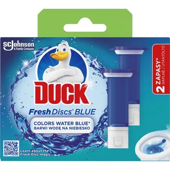 WC čistič Duck Fresh Discs Duo Blue, náplň 2×36 ml