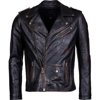 Pánský křivák Pánská Kožená Bunda Křivák Wild Sovereign Brixton Černá Velikost: L