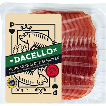 Maso a ryba Dacello Schwarzwaldská šunka PGI
