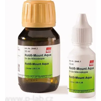 Průmyslové lepidlo Roti®-Mount Aqua (Popis: Roti®-Mount Aqua, pro mikroskopii, Balení: 15 ml, Obal: lahvička s kapátkem)