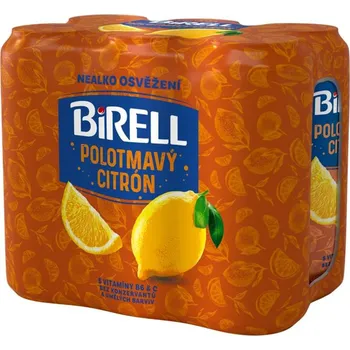 Pivo Birell Polotmavý citron 6×0,5 l plech