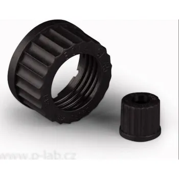 Laboratorní baňka Uzávěr šroubovací s otvorem (Závit: GL 14, Průměr otvoru (mm): 9,2, Balení (ks): 10)