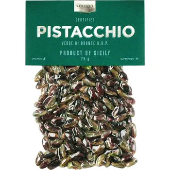 Sušené ovoce George's Taste Certifikované Pistácie Verde di Bronte D.O.P.