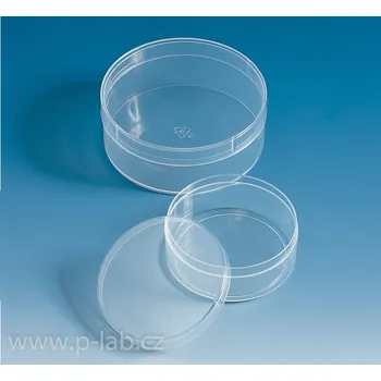 Nádobka nízká válcová PP s odděleným víčkem | BRAND (Objem (ml): 55, Průměr (mm): 56, Výška (mm): 25, Balení (ks): 10)